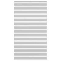 Zebra rolgordijn 130x230 cm stofbreedte 125,9 cm lichtgrijs - thumbnail