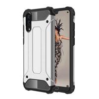 Voor Huawei P20 Cover Full-body ruige TPU + PC combinatie back cover (zilver) - thumbnail