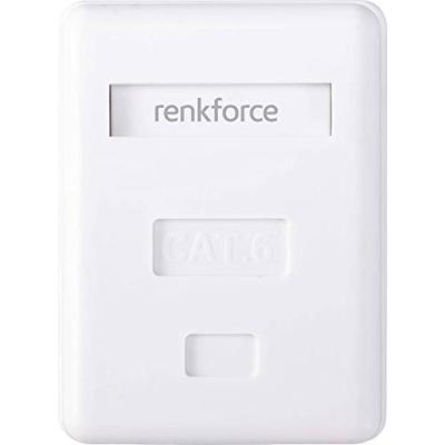 Renkforce Netwerkadapter Opbouw (op muur) CAT 6 1 poort Wit Renkforce Netwerkadapter Opbouw (op muur) CAT 6 1 poort Wit