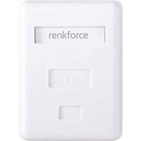 Renkforce Netwerkadapter Opbouw (op muur) CAT 6 1 poort Wit - thumbnail