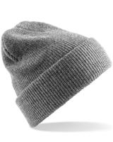 Beechfield CB425 Heritage Beanie - Heather Grey - One Size - thumbnail