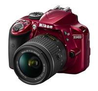 Nikon D3400 behuizing incl. AF-P DX NIKKOR 18-55 mm VR rood - thumbnail