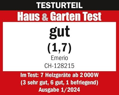 Emerio CH-128215 Convectorkachel Wit/Zwart Emerio CH-128215 Convectorkachel Wit/Zwart