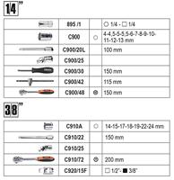 Beta Gereedschapskoffer incl. 128-delig assortiment - thumbnail