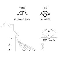 Eglo SchriklampLisio met bewegingsmelder - 30185 - thumbnail