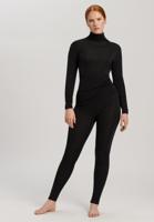 Dames ski ondergoed HANRO Wol & Zijde turtle neck shirt Zwart 071423 - thumbnail