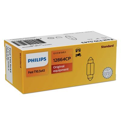 Philips buislamp 12v 5w 11x40mm | 10 stuk stuks