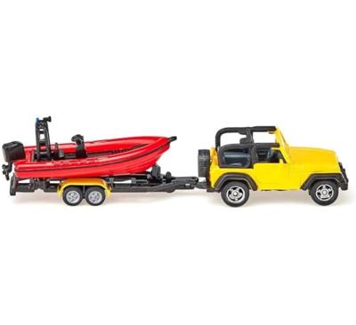 Siku 1658 jeep met boot - thumbnail