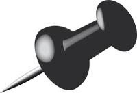 Alco al-662-11 pushpins doosje a 40 stuks zwart - thumbnail