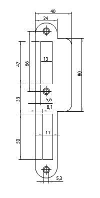 Nemef sluitplaat p7200/17 ls afgerond