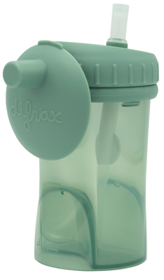 Difrax Cup with Straw Non Spill Sage