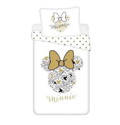 Disney Minnie Mouse Dekbedovertrek Golden Strick - 140 x 200 cm - Katoen