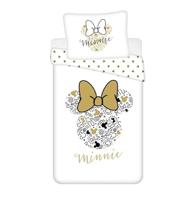 Disney Minnie Mouse Dekbedovertrek Golden Strick - 140 x 200 cm - Katoen - thumbnail