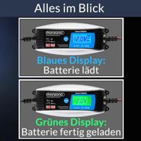 Acculader voor opladen of druppelladen van 6V en 12V loodzuuraccu - thumbnail