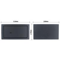 Meubelkluis - Privekluis LE 17 met sleutelslot - Antraciet - thumbnail