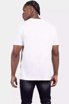 Off The Pitch Backburn Regular T-Shirt 2.0 Heren Wit - Maat S - Kleur: Geel | Soccerfanshop