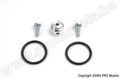 Propeller meenemer met flexibele propeller bevestiging 8mm voor 2,3mm as