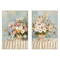 Schilderij Home ESPRIT Cottage Vaas (2 Stuks) - thumbnail