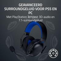 Razer BlackShark V3 X HyperSpeed voor PlayStation - Draadloze esportsheadset - Ultralicht 270 g - TriForce 50 mm drivers - Afneembare microfoon - HyperSpeed 2,4 GHz & Bluetooth - PS5/PC | Zwart - thumbnail