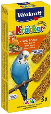 Vitakraft Vogel parkietenkracker honing/sesam 3in1 Gebr. de Boon - Gebr de boon