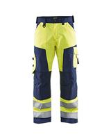 Blåkläder Werkbroek High-Vis zonder spijkerzakken 15661811 | High Vis Geel/Marineblauw | Maat 62 - 7330509413050 - thumbnail
