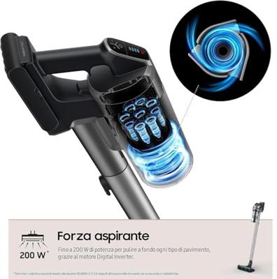 Steelstofzuiger Samsung VS20B75ACR5/WA 550 W