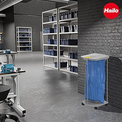 Hailo 0912-210 Recyclingzakhouder 120 l Aluminium (b x h x d) 430 x 1000 x 450 mm Grijs Verrijdbaar 1 stuk(s)