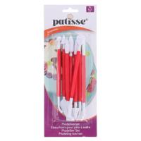 Patisse Modelleerset 16 cm 8-delig Wit/Rood - thumbnail