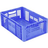 1658563 Stapelbak Ergonomic Geschikt voor levensmiddelen (l x b x h) 600 x 400 x 220 mm Blauw 1 stuk(s) - thumbnail