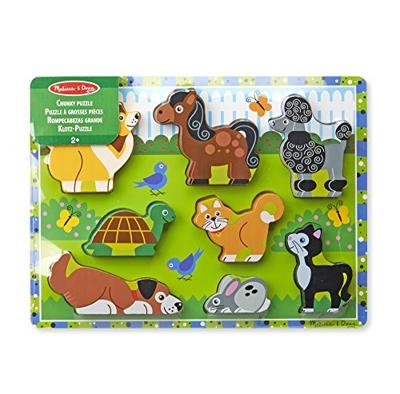 Melissa & Doug houten puzzel huisdieren