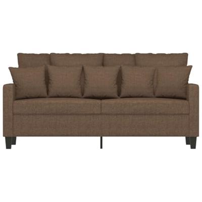 Tweezitsbank 140 cm stof bruin