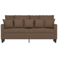 Tweezitsbank 140 cm stof bruin - thumbnail