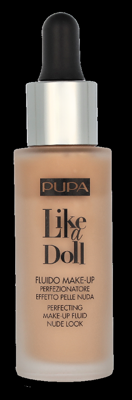 Pupa Milano - Pupa Pupa Like A Doll Perfecting Make-Up Fluid SPF15 30ml 020 Light Beige Foundation Dames