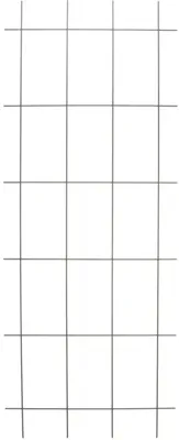 Nature Plantenklimrek Metaal 145x57cm Grijs