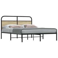 Bedframe zonder matras bewerkt hout sonoma eikenkleur 150x200cm - thumbnail