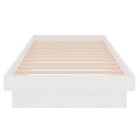Bedframe massief hout wit 75x190 cm 2FT6 Small Single - thumbnail