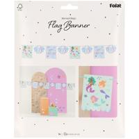 Zeemeermin Magic Vlaggenlijn Happy Birthday (6m) - thumbnail