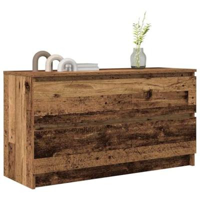 Tv-meubel 100x35x54 cm bewerkt hout oud houtkleurig