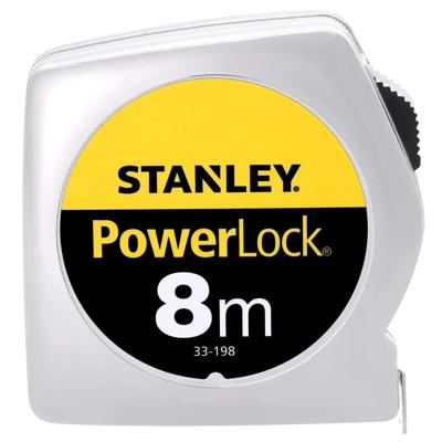 Rolmaat powerlock 8m Stanley - Stanley