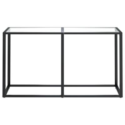 Wandtafel 140x35x75,5 cm gehard glas transparant