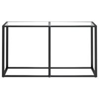 Wandtafel 140x35x75,5 cm gehard glas transparant - thumbnail