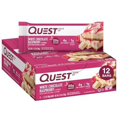 Quest Bar White Chocolate Raspberry (12 x 60 g) - thumbnail