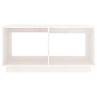 Salontafel 80x50x40 cm massief grenenhout wit - thumbnail