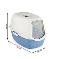 Rotho bailey kattenbak eco blauw/zand - thumbnail