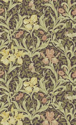 Dutch Wallcoverings Hidden Treasures 2 -Iris Brown/Green - Bruin/Groen