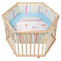 Roba babybox Butterfly zeshoek 121 x 106 cm hout naturel - thumbnail
