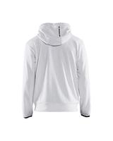 Blåkläder Hoodie met rits 33632526 | Wit/Donkergrijs | Maat 3XL - 7330509644379 - thumbnail