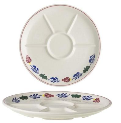 Boerenbont Fondue Gourmet bord 23cm set van 2 stuks Boerenbont Fondue Gourmet bord 23cm set van 2 stuks