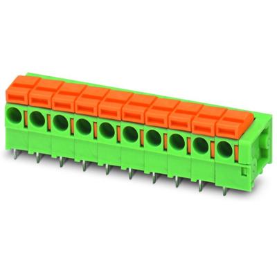 Phoenix 1991383 6-polig PCB Wire to Board Print Aansluitklem | Push in Veerdruk Aansluiting | Bediening Voorzijde | 1.5mm2 raster 5.08mm