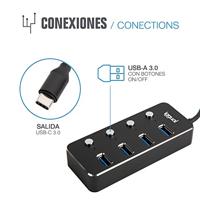 Hub USB iggual IGG318485 - thumbnail